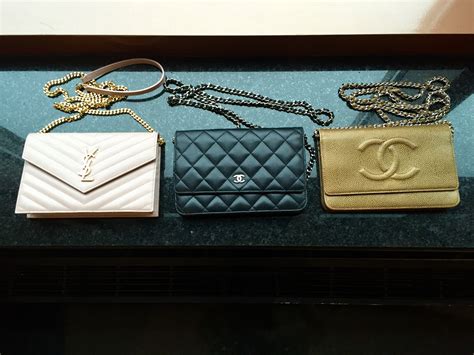 Chanel vs. YSL Wallet on Chain Comparison (WOC) .